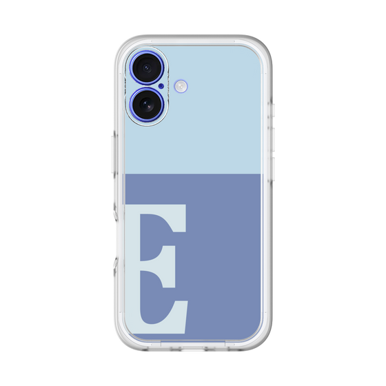 Slim Protection Premium Case［ オリジナル - initial two tone - E blue ］