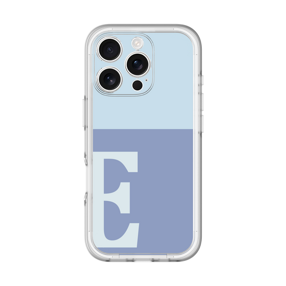 Slim Protection Premium Case［ オリジナル - initial two tone - E blue ］