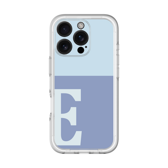 Slim Protection Premium Case［ オリジナル - initial two tone - E blue ］