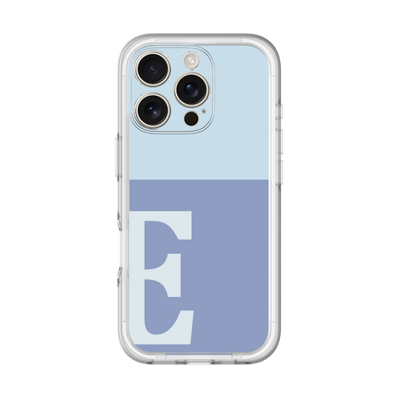 Slim Protection Premium Case［ オリジナル - initial two tone - E blue ］