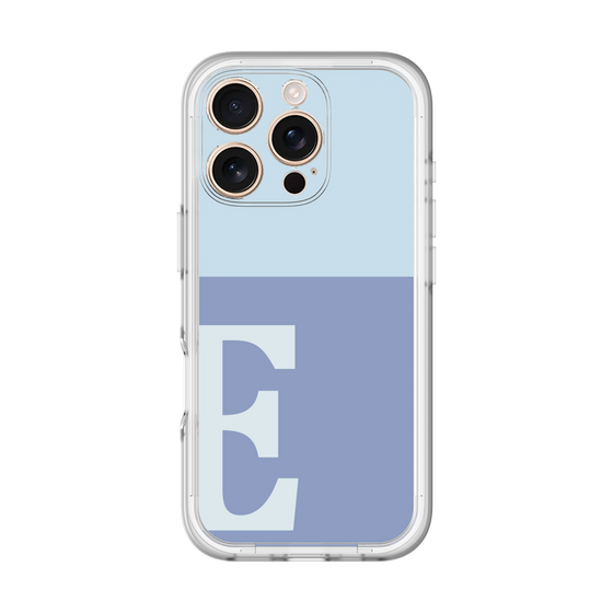 Slim Protection Premium Case［ オリジナル - initial two tone - E blue ］