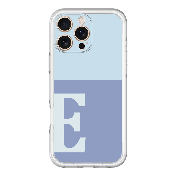 Slim Protection Premium Case［ オリジナル - initial two tone - E blue ］