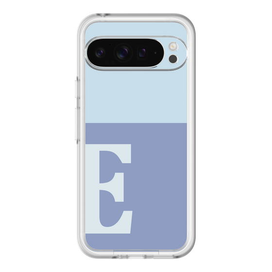 Slim Protection Premium Case［ オリジナル - initial two tone - E blue ］