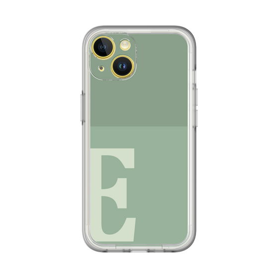 Slim Protection Premium Case［ オリジナル - initial two tone - E green ］