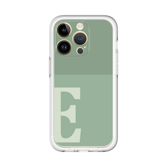 Slim Protection Premium Case［ オリジナル - initial two tone - E green ］