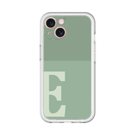 Slim Protection Premium Case［ オリジナル - initial two tone - E green ］