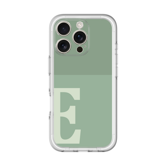 Slim Protection Premium Case［ オリジナル - initial two tone - E green ］