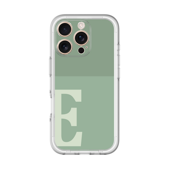 Slim Protection Premium Case［ オリジナル - initial two tone - E green ］