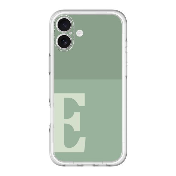 Slim Protection Premium Case［ オリジナル - initial two tone - E green ］
