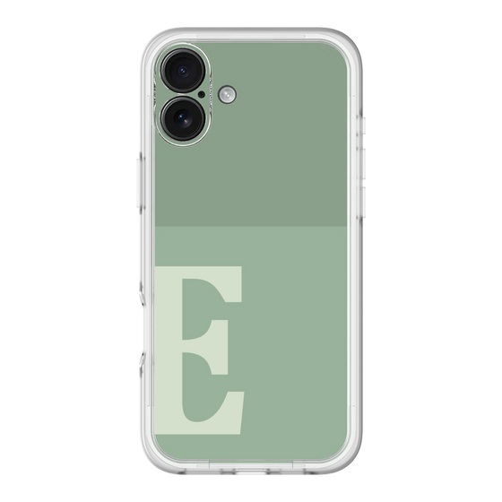 Slim Protection Premium Case［ オリジナル - initial two tone - E green ］