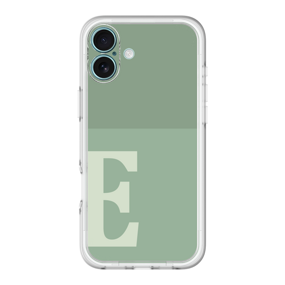Slim Protection Premium Case［ オリジナル - initial two tone - E green ］