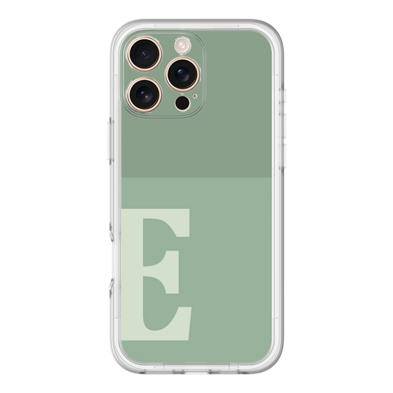 Slim Protection Premium Case［ オリジナル - initial two tone - E green ］