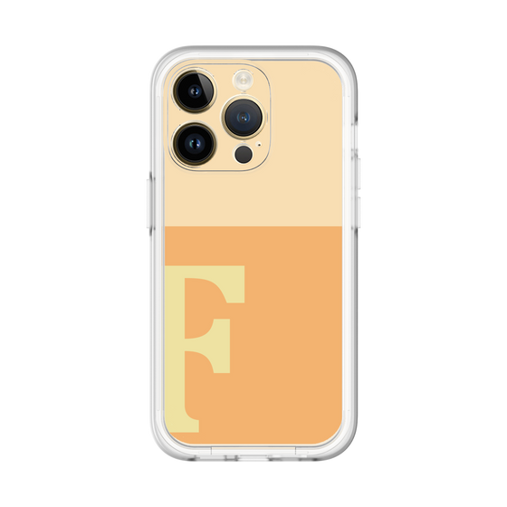 Slim Protection Premium Case［ オリジナル - initial two tone - F orange ］