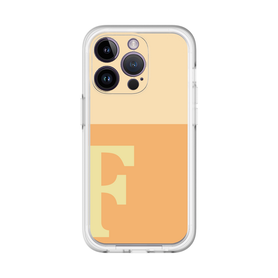 Slim Protection Premium Case［ オリジナル - initial two tone - F orange ］