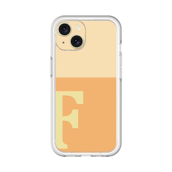 Slim Protection Premium Case［ オリジナル - initial two tone - F orange ］