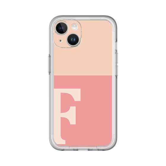 Slim Protection Premium Case［ オリジナル - initial two tone - F pink ］