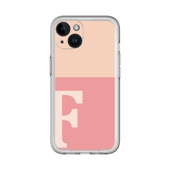 Slim Protection Premium Case［ オリジナル - initial two tone - F pink ］