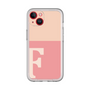 Slim Protection Premium Case［ オリジナル - initial two tone - F pink ］