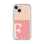 Slim Protection Premium Case［ オリジナル - initial two tone - F pink ］