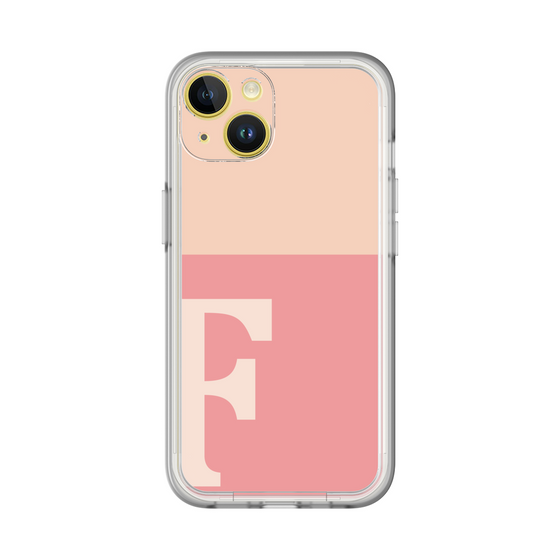 Slim Protection Premium Case［ オリジナル - initial two tone - F pink ］