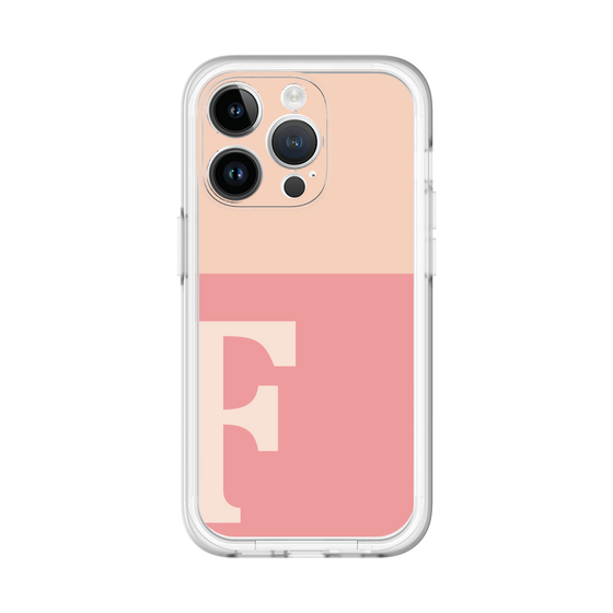 Slim Protection Premium Case［ オリジナル - initial two tone - F pink ］