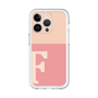 Slim Protection Premium Case［ オリジナル - initial two tone - F pink ］
