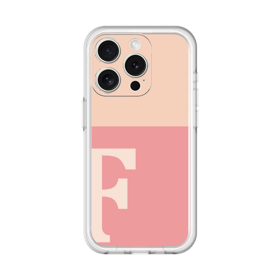 Slim Protection Premium Case［ オリジナル - initial two tone - F pink ］