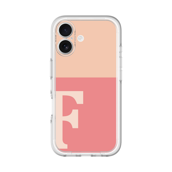 Slim Protection Premium Case［ オリジナル - initial two tone - F pink ］