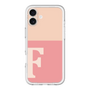 Slim Protection Premium Case［ オリジナル - initial two tone - F pink ］