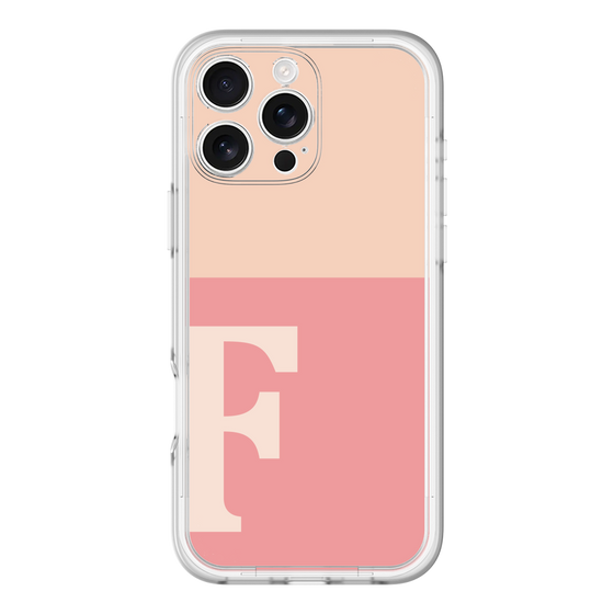 Slim Protection Premium Case［ オリジナル - initial two tone - F pink ］