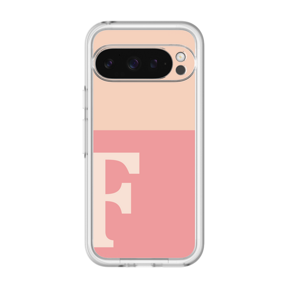 Slim Protection Premium Case［ オリジナル - initial two tone - F pink ］
