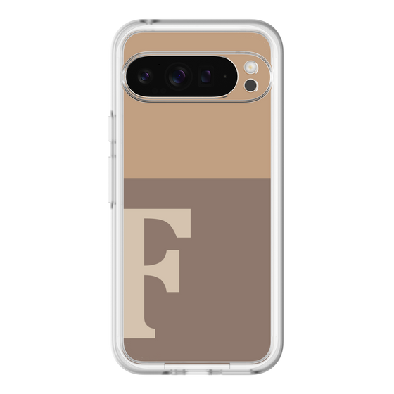 Slim Protection Premium Case［ オリジナル - initial two tone - F brown ］