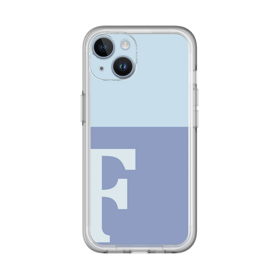 Slim Protection Premium Case［ オリジナル - initial two tone - F blue ］