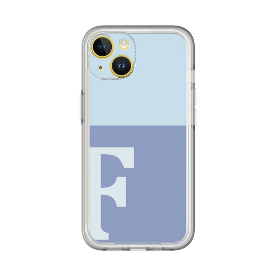 Slim Protection Premium Case［ オリジナル - initial two tone - F blue ］
