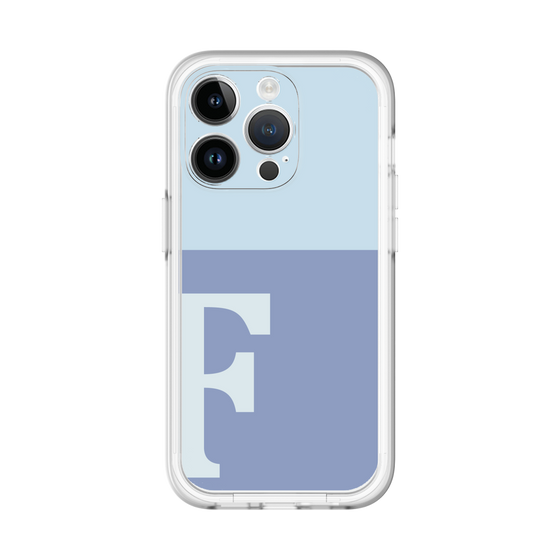 Slim Protection Premium Case［ オリジナル - initial two tone - F blue ］