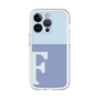 Slim Protection Premium Case［ オリジナル - initial two tone - F blue ］