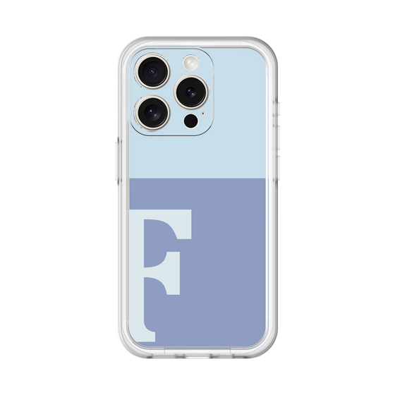 Slim Protection Premium Case［ オリジナル - initial two tone - F blue ］