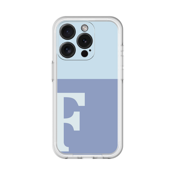 Slim Protection Premium Case［ オリジナル - initial two tone - F blue ］