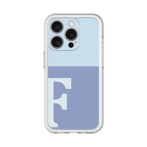 Slim Protection Premium Case［ オリジナル - initial two tone - F blue ］