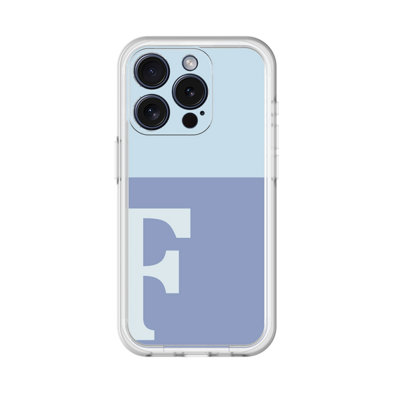 Slim Protection Premium Case［ オリジナル - initial two tone - F blue ］
