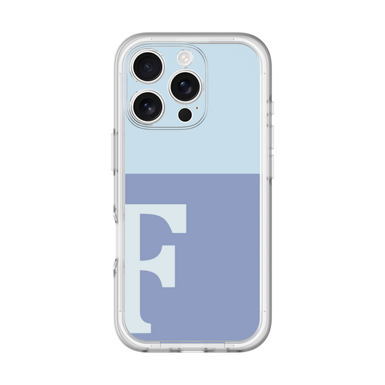 Slim Protection Premium Case［ オリジナル - initial two tone - F blue ］