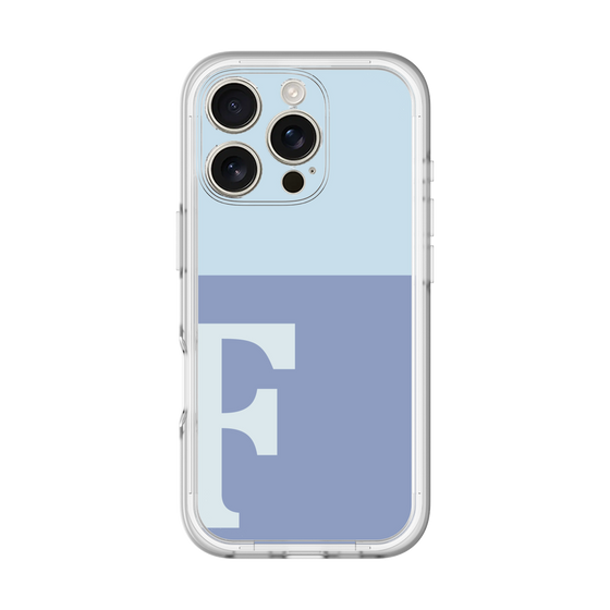 Slim Protection Premium Case［ オリジナル - initial two tone - F blue ］