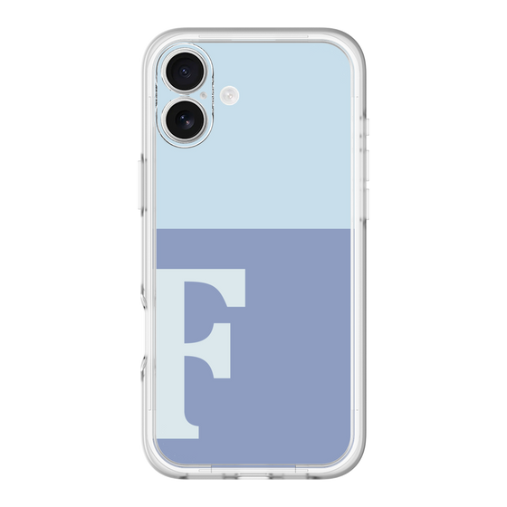 Slim Protection Premium Case［ オリジナル - initial two tone - F blue ］