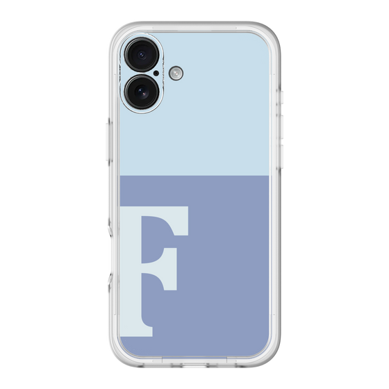 Slim Protection Premium Case［ オリジナル - initial two tone - F blue ］