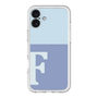 Slim Protection Premium Case［ オリジナル - initial two tone - F blue ］