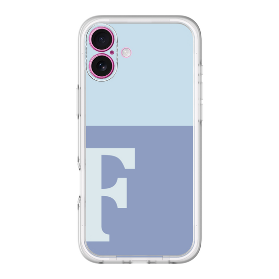 Slim Protection Premium Case［ オリジナル - initial two tone - F blue ］
