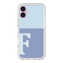 Slim Protection Premium Case［ オリジナル - initial two tone - F blue ］