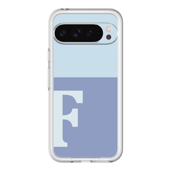 Slim Protection Premium Case［ オリジナル - initial two tone - F blue ］