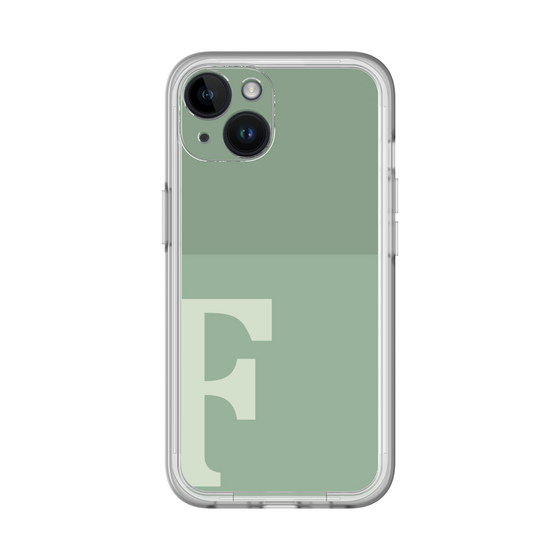 Slim Protection Premium Case［ オリジナル - initial two tone - F green ］