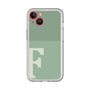 Slim Protection Premium Case［ オリジナル - initial two tone - F green ］